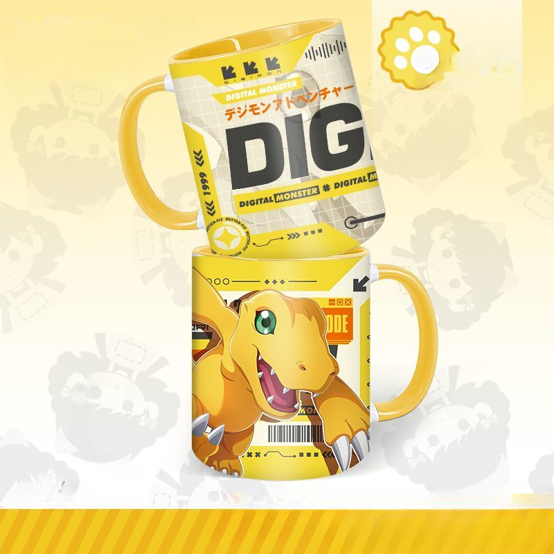 Anime Merchandise Mugs - Digimon anime personagem mercadoria dos desenhos