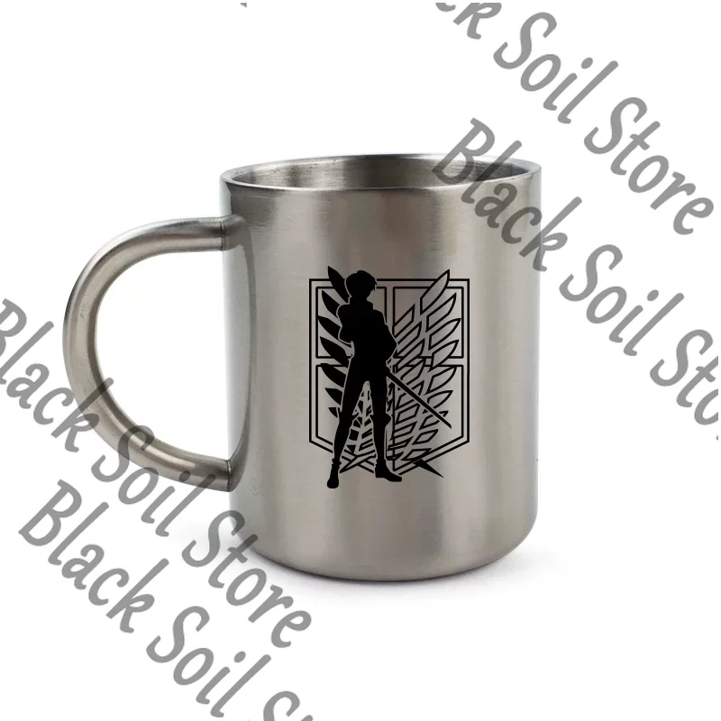 Anime Merchandise Mugs - Caneca de Metal de Aço Inoxidável