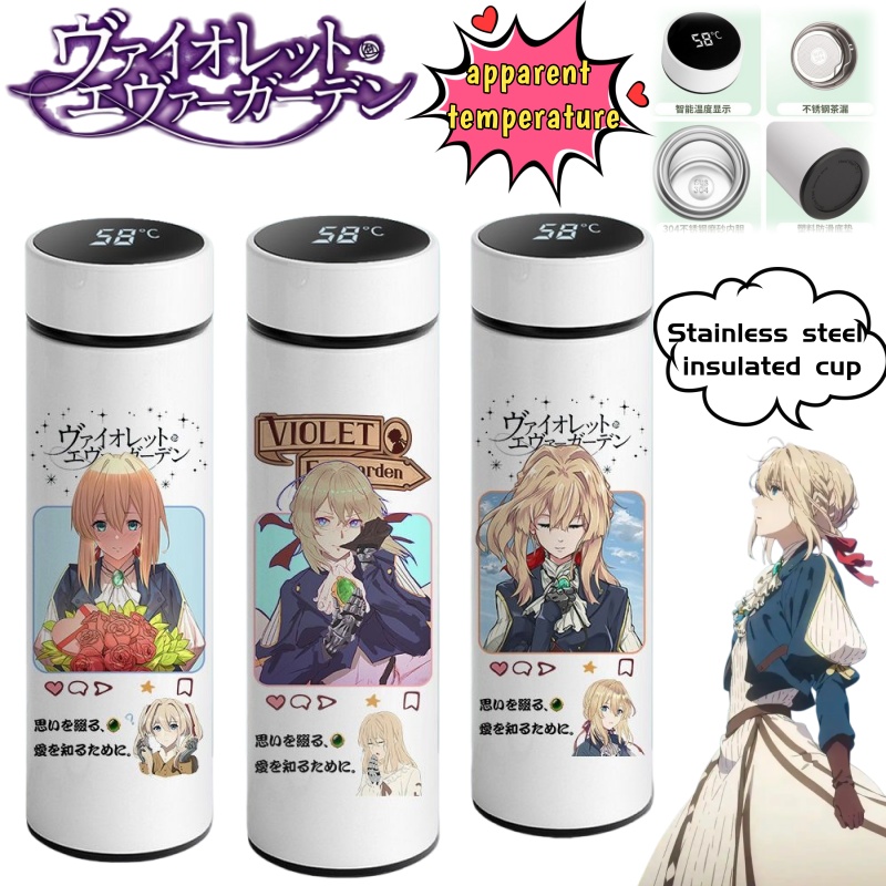 Anime Merchandise Mugs - Violeta evergarden retro artístico criativo anime