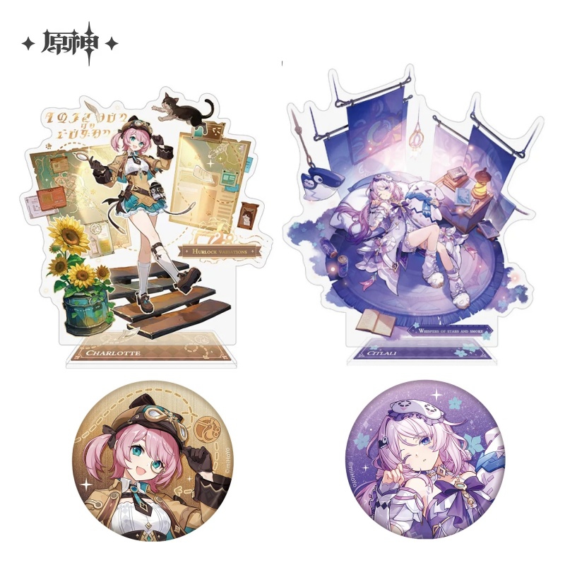 Charlotte Anime Merchandise - Conjunto Oficial Licenciado Genshin Impact: Pin