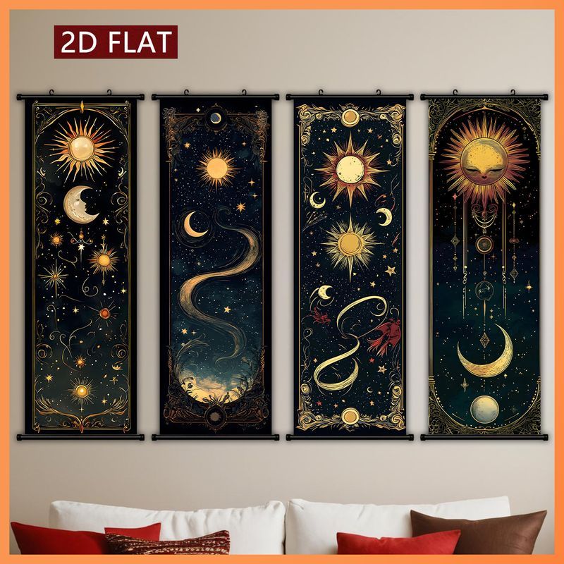 Wall Scroll Tapestry - VIKAMA Tapeçaria de Parede com Pergaminho