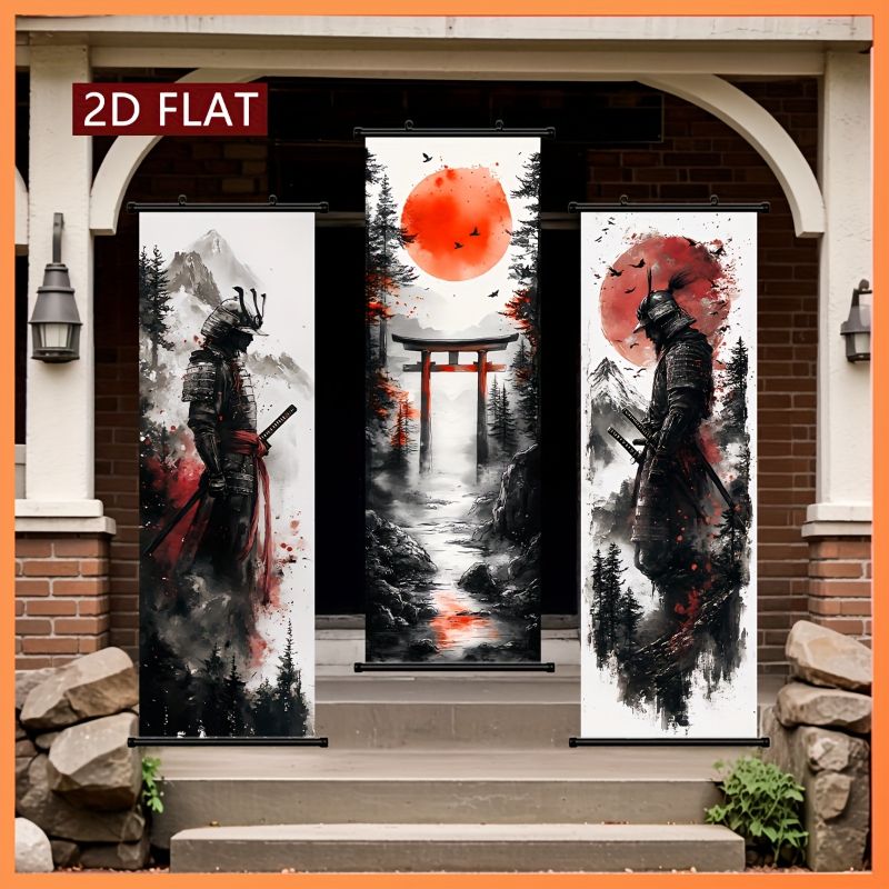 Wall Scroll Tapestry - VIKAMA Tapeçaria de Parede Portão do