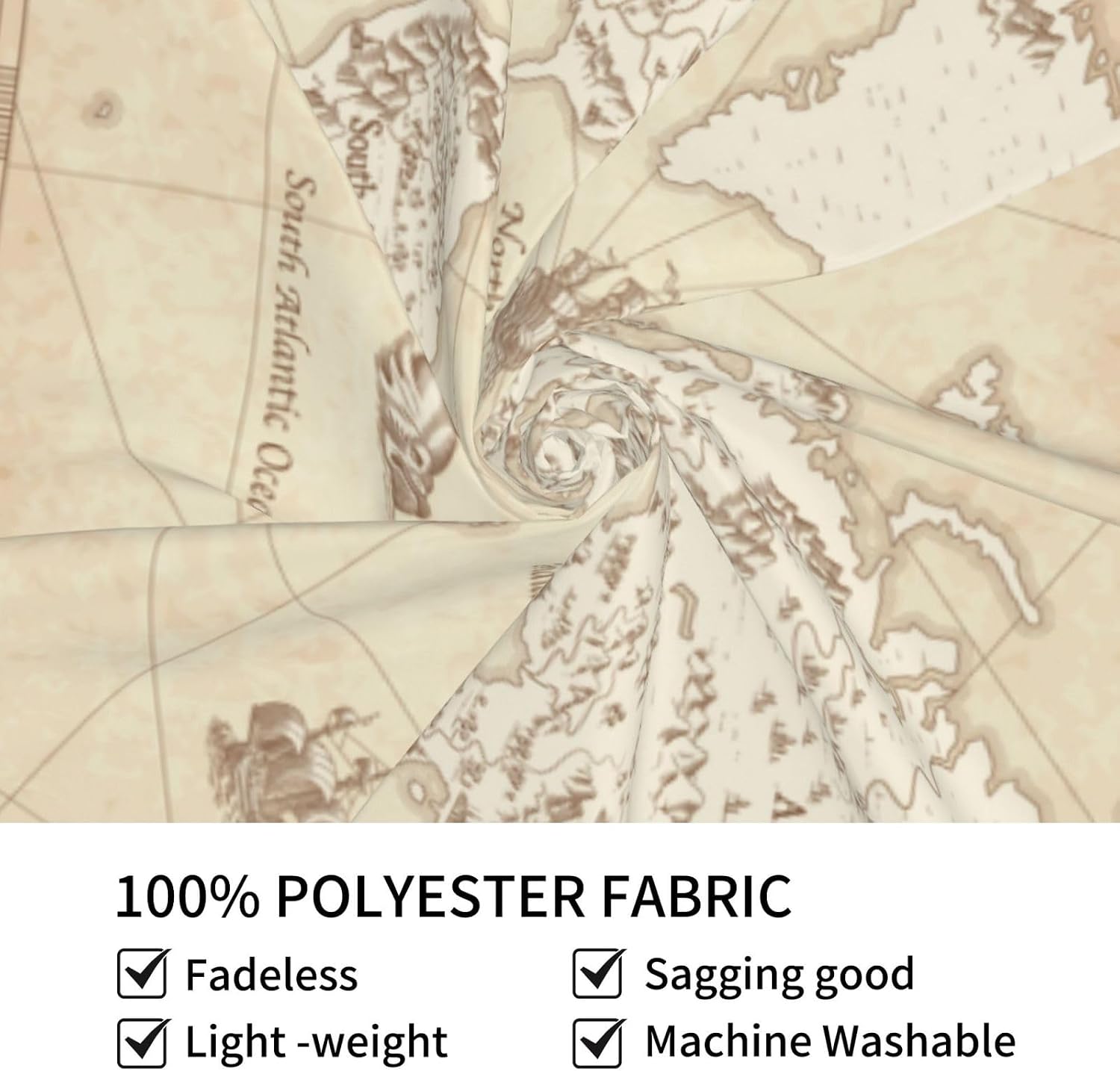 Tapeçaria de Mapa Mundial Vint - Wall Scroll Tapestry avaliação e preço