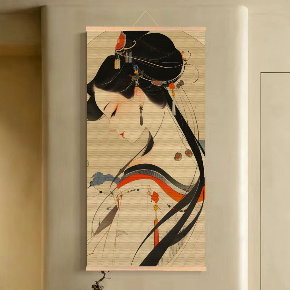 Tapeçaria de rolagem de bambu  - Wall Scroll Tapestry avaliação e preço